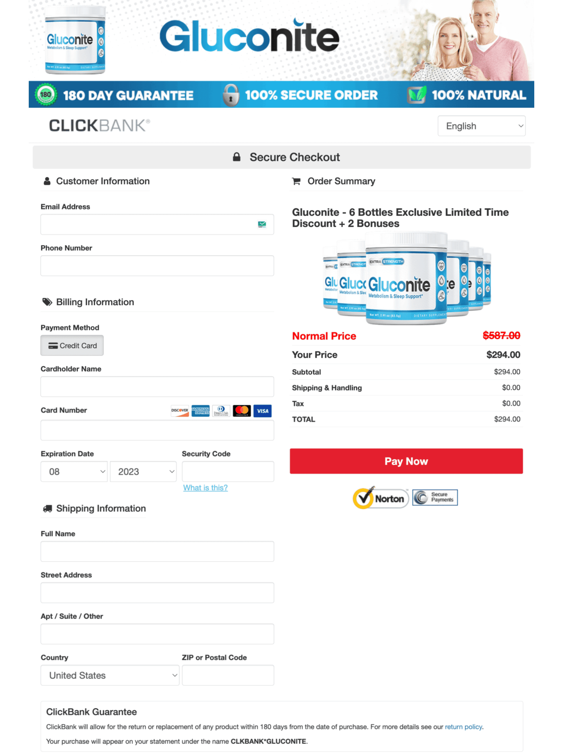 Order Page